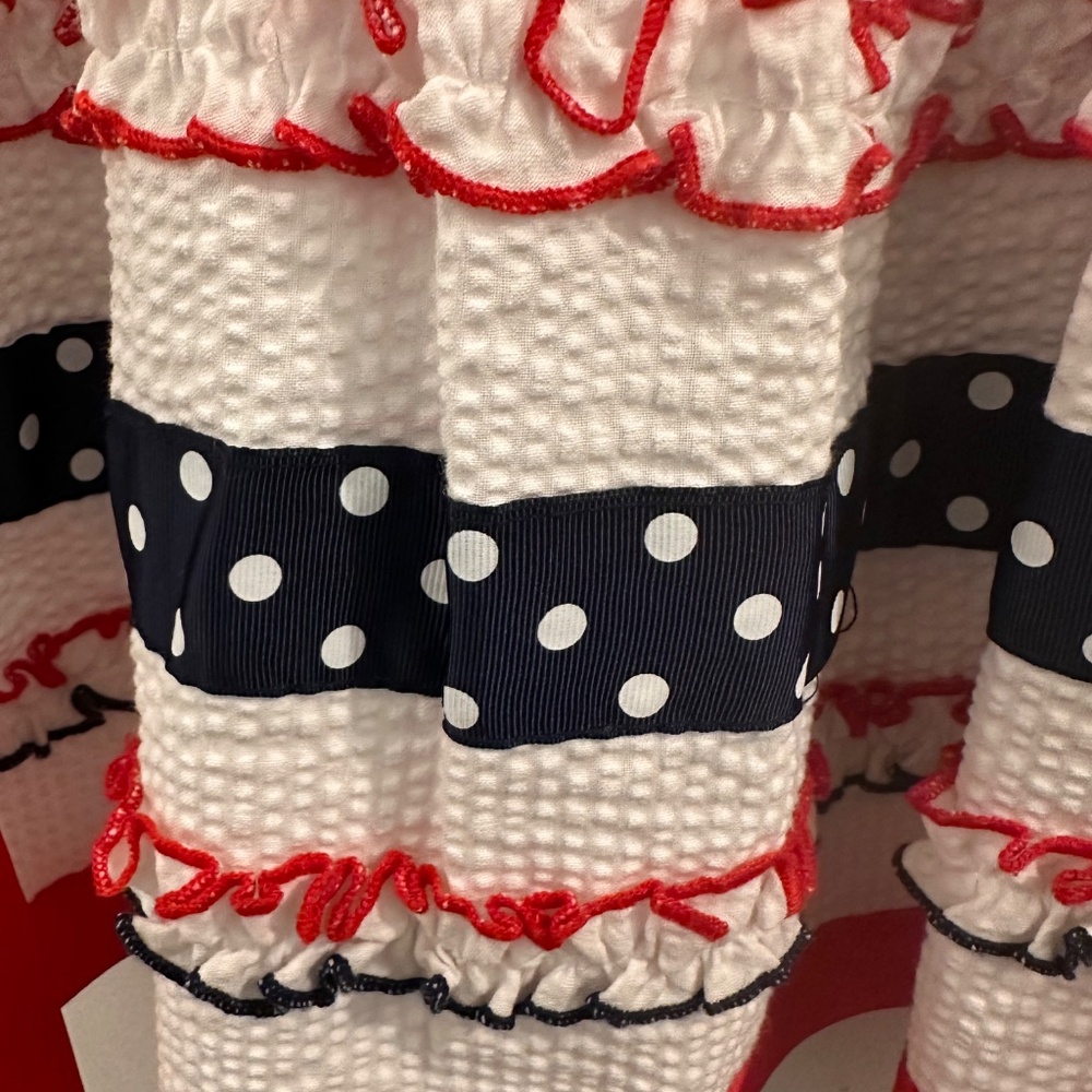 Red, white and blue patriotic dress - Picture 2 of 5